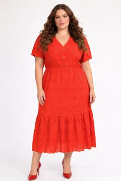Picture of CURVY GIRL COTTON  BOHEMIAN DRESS